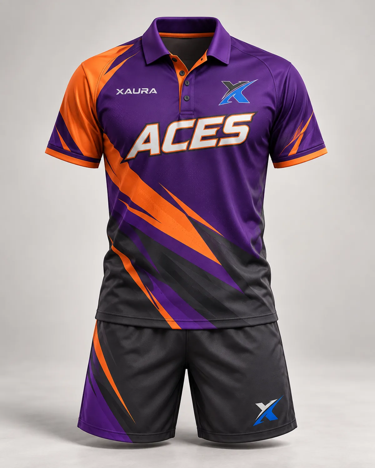 XAura branded Aces team uniform design concept