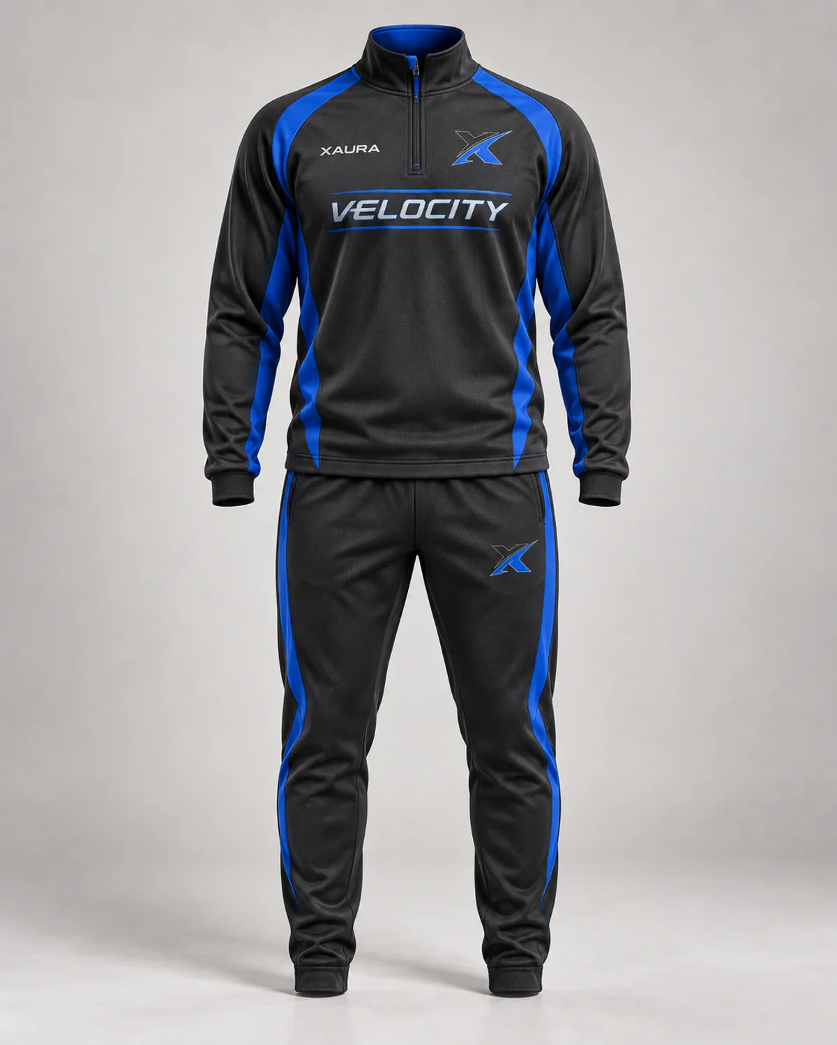 XAura branded Velocity team uniform design concept