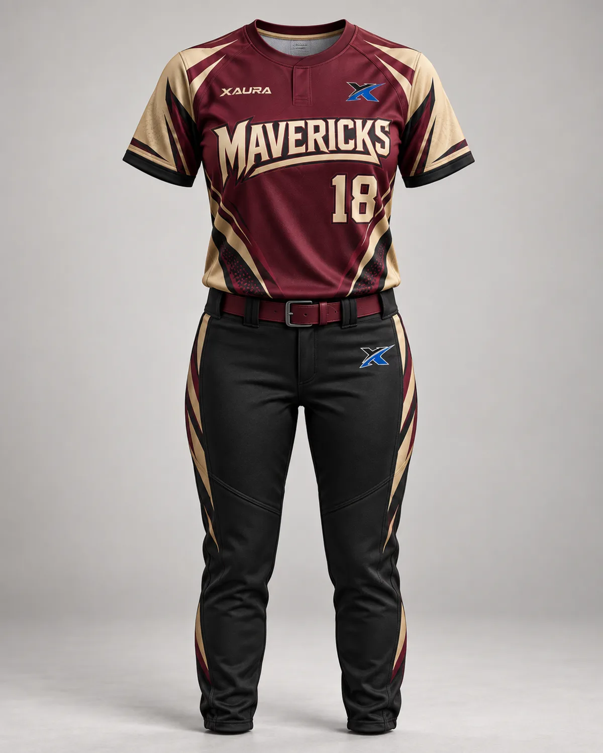 XAura branded Mavericks team uniform design concept